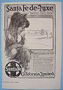 Vintage Ad: 1912 Santa Fe California Limited