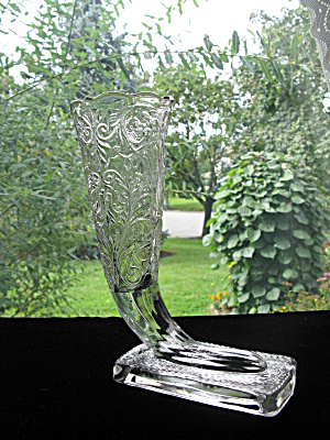 Mckee Rock Crystal Rare Cornucopia Vase