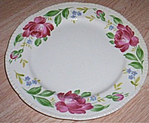 Homer Laughlin Dinner Plate Large Rose Rim