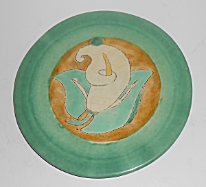 San Jose Art Pottery Calla Lily Plate #4