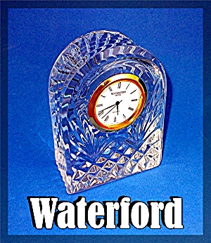 Waterford Domed Clock, Crystal, Made In Ireland