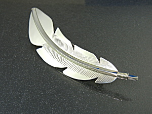 Navajo Sterling Silver Feather Barrette Ben Long